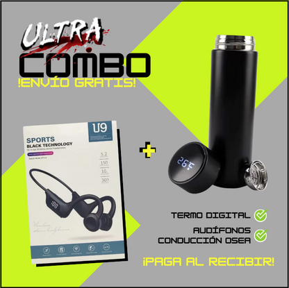 ULtra COMBO: Termo Digital + Audifonos U9